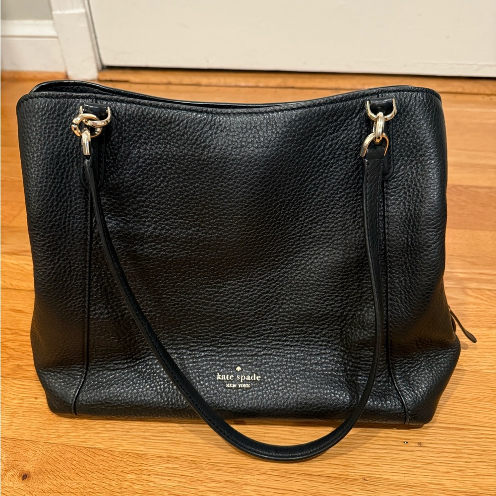 Kate Spade Black Pebbled Leather Shoulder Bag